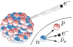 Difference Between Alpha Beta and Gamma Radiation_Beta Minus Decay