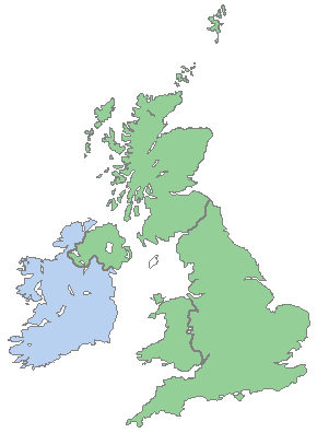 Difference Between English and British _ Great Britain map