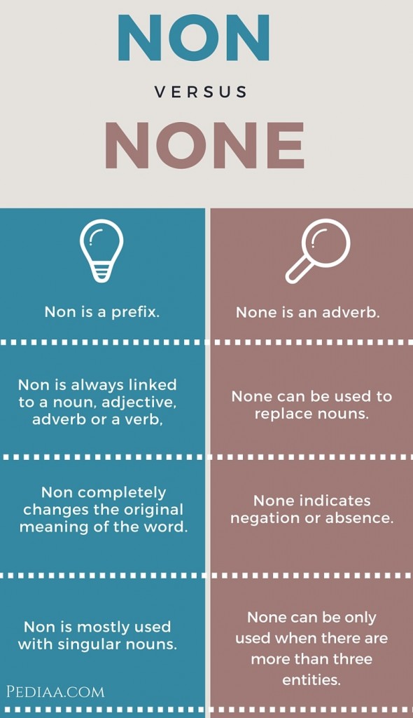 Difference Between Non And None