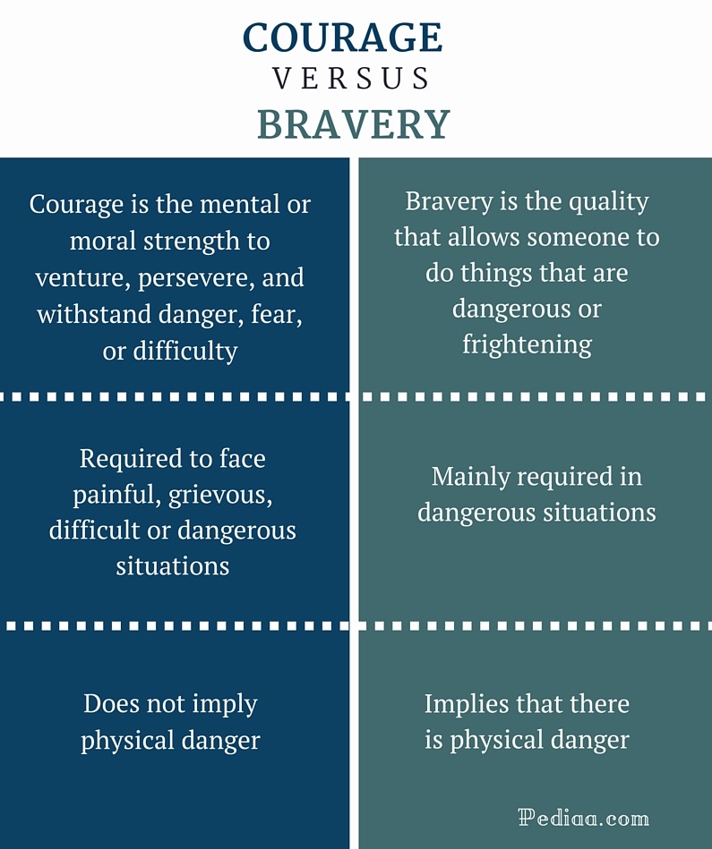 Courage bravery essay