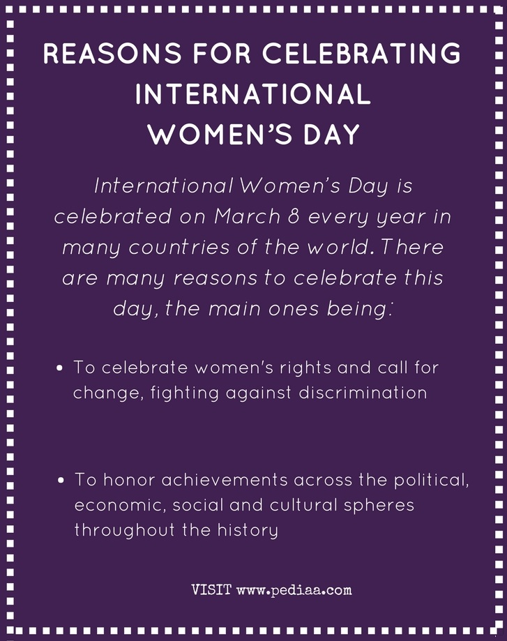 Reasons For Celebrating International Women’s Day Pediaa