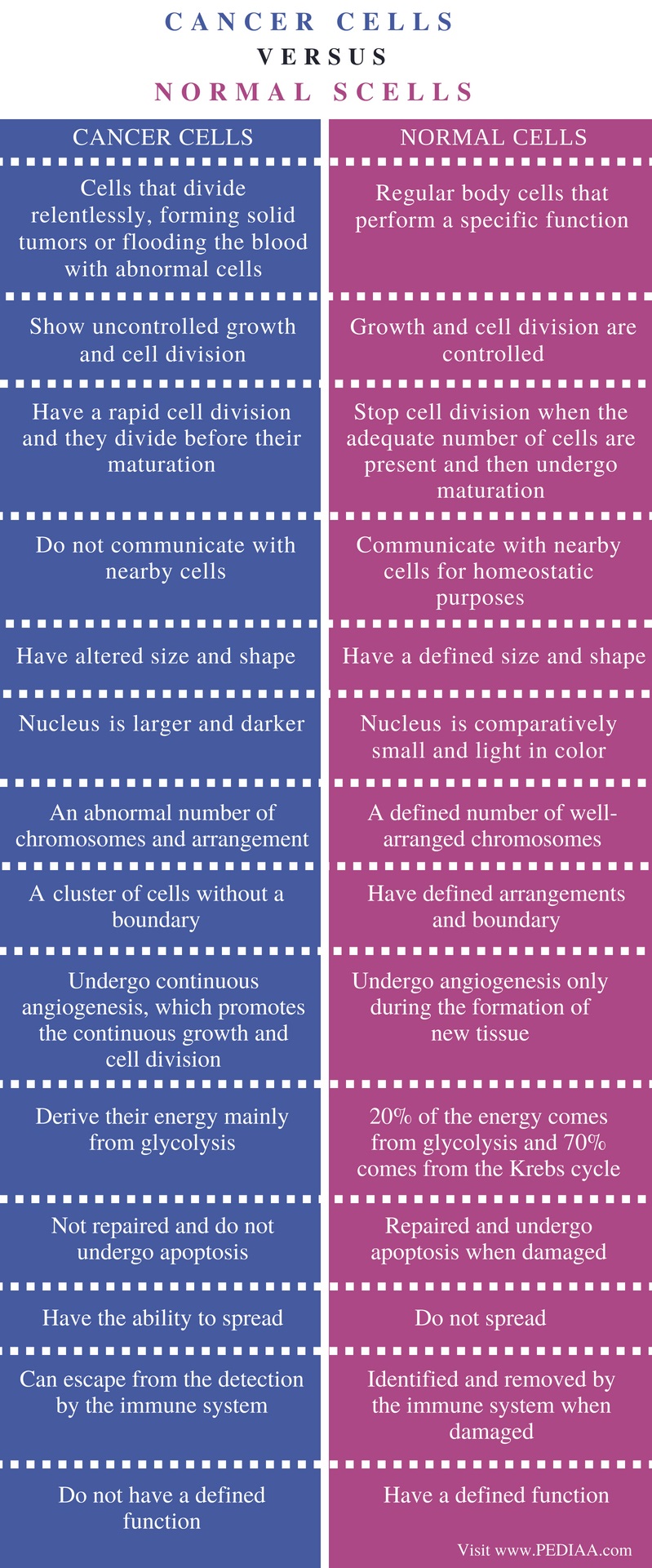 what-is-the-difference-between-cancer-cells-and-normal-cells-pediaa-com