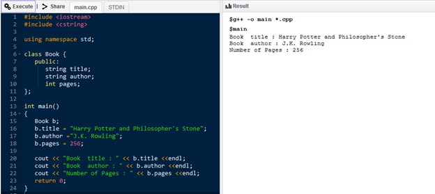Main Difference - Structure vs Class in C++