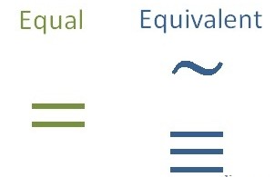 Difference Between Equal and Equivalent - Equal_and_Equivalent_Symbols