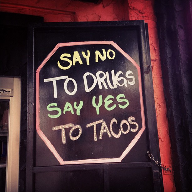 You say yes i say no. Say no drugs. Say no to drugs.