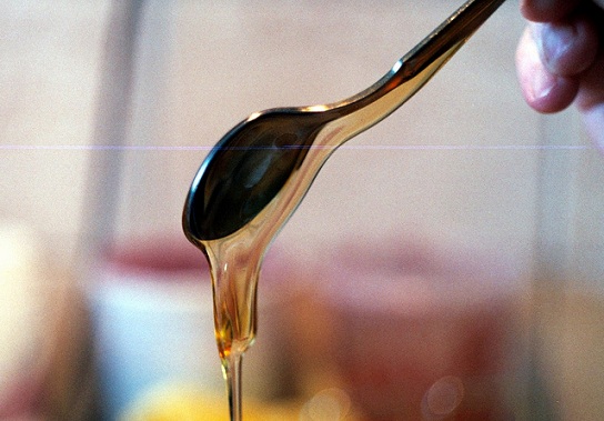 viscosity of honey pa s