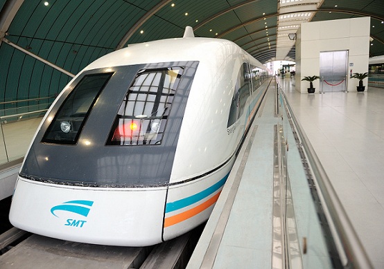 Difference Between Electrostatic and Electromagnetic Force - Maglev_train