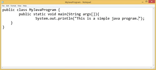 How to Write a Simple Java Program - Step by Step Procedure with