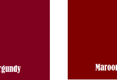 Difference Between Maroon And Burgundy Definition Colour Mix Shade   Difference Between Maroon And Burgundy 1 380x260 