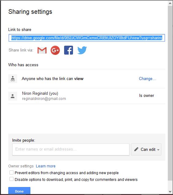 How to Share Documents on Google Drive - Step 15