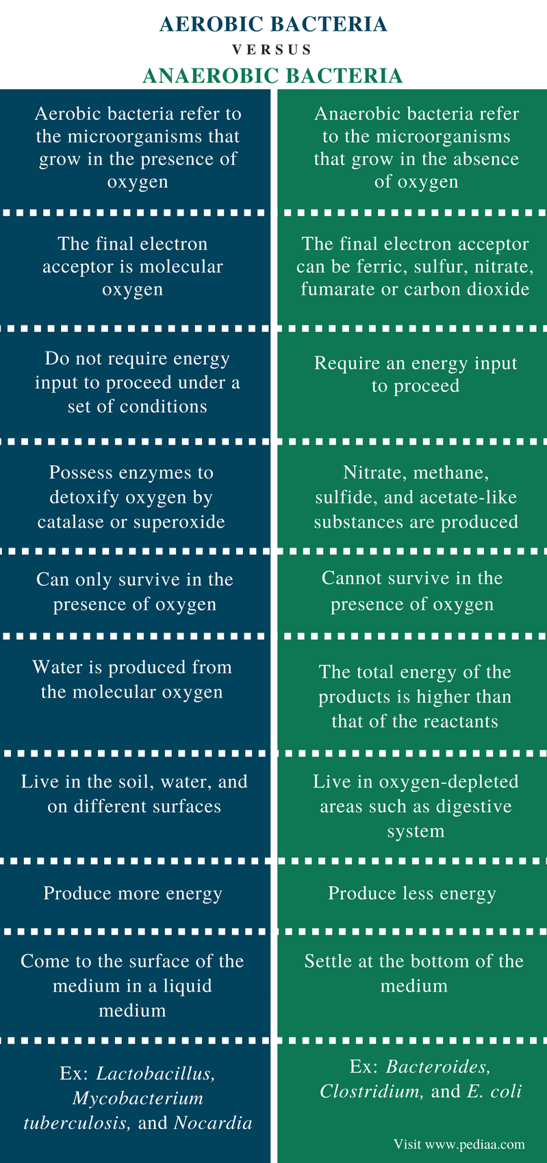 Facultative Aerobes Vs Facultative Anaerobes