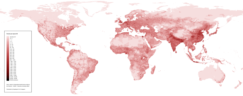 Difference Between Population Density and Population Distribution
