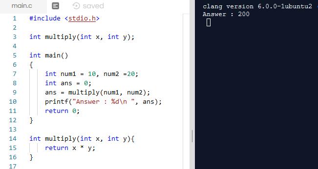 Difference Between Function Declaration And Definition