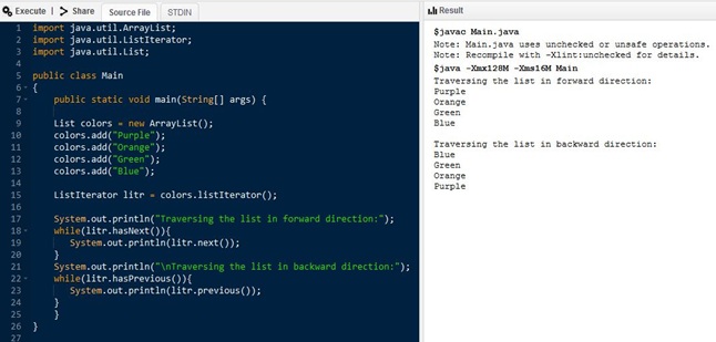 What is the Difference Between Iterator and ListIterator – Pediaa.Com