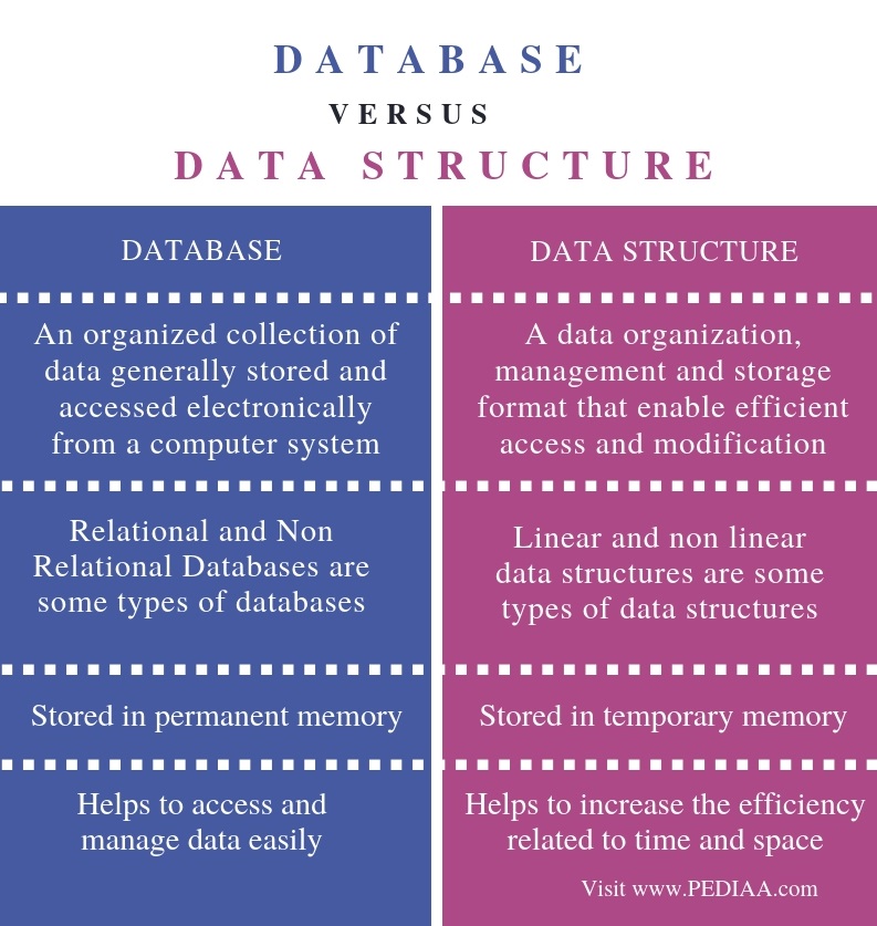 what is the difference between database and software