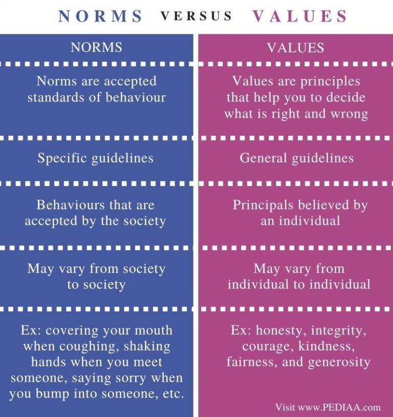 social norms and values essay
