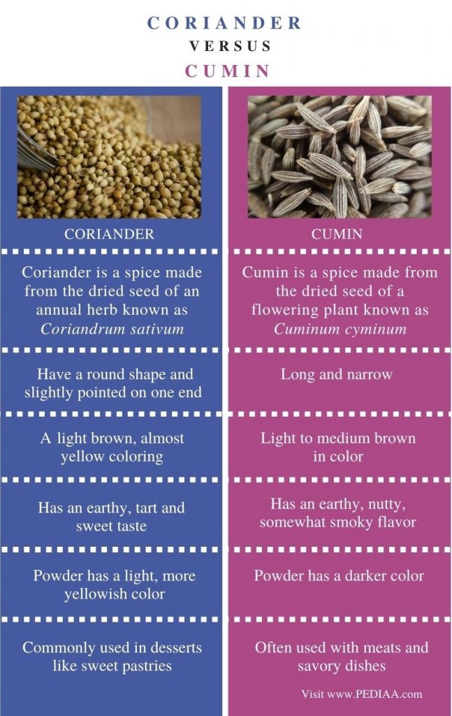 What is the Difference Between Coriander and Cumin