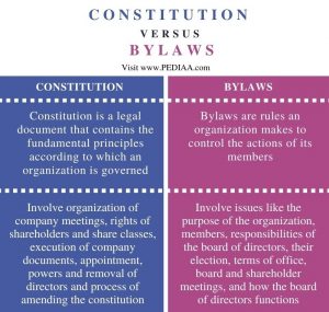DIFFERENCE BETWEEN BYLAWS AND POLICIES visual data 8