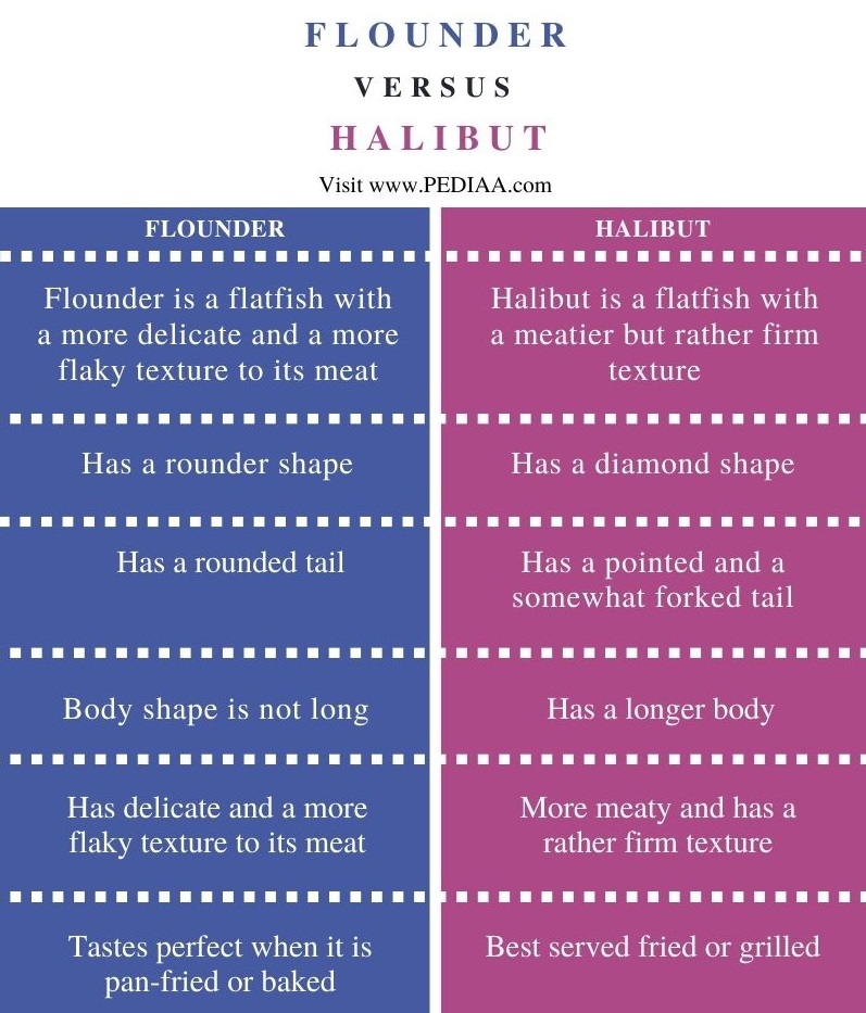 What is the Difference Between Flounder and Halibut
