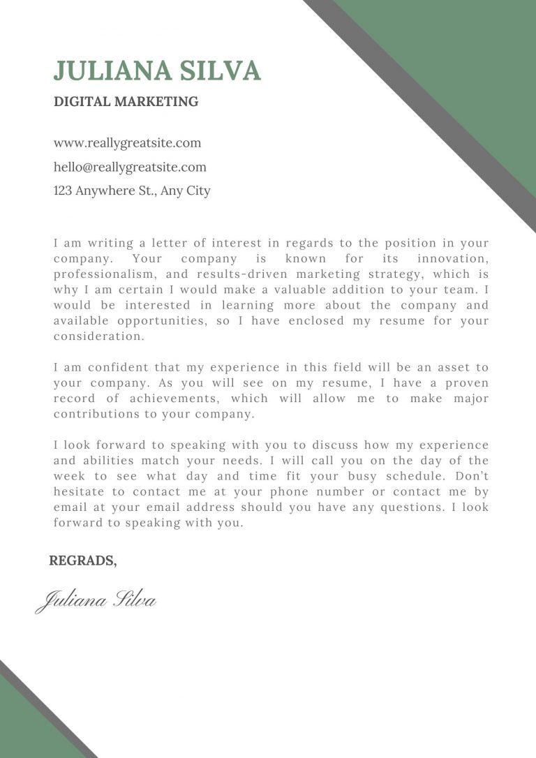resume cover letter unterschied