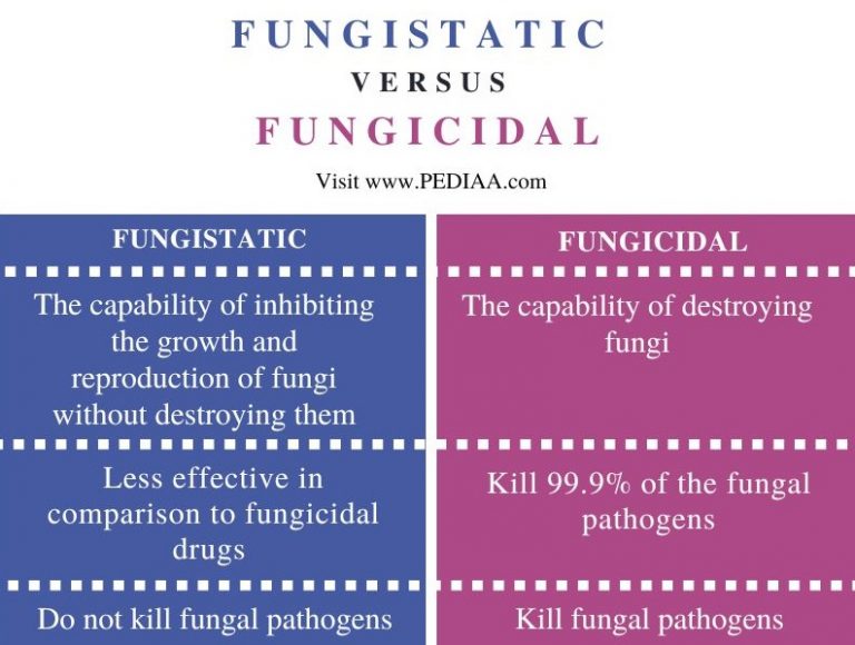 What Is The Difference Between Fungistatic And Fungicidal