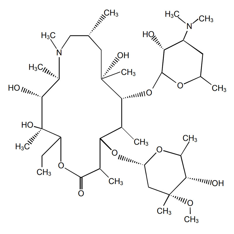 Азитромицин вещество. Структурная формула антибиотика азитромицина. Азитромицин химическая структура. Азитромицин структурная формула. Азитромицин химическая формула и состав.